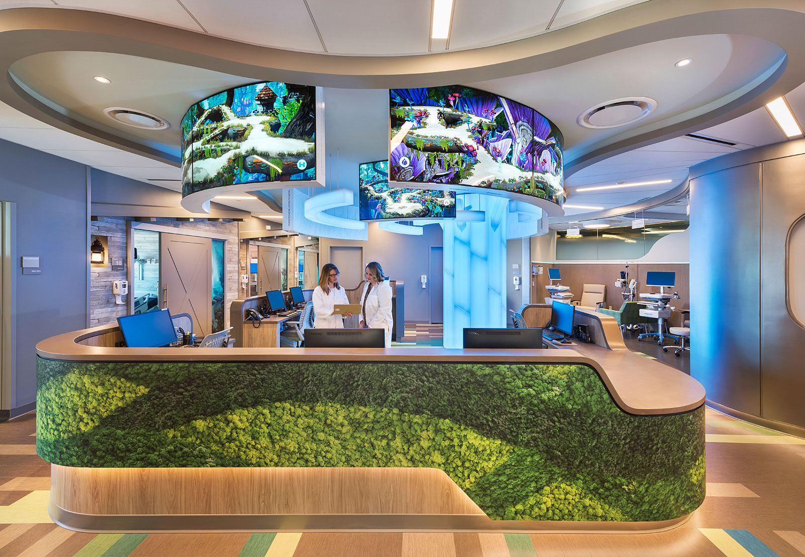 CCMC Connecticut Childrens Medical Center front desk Tecton Architects