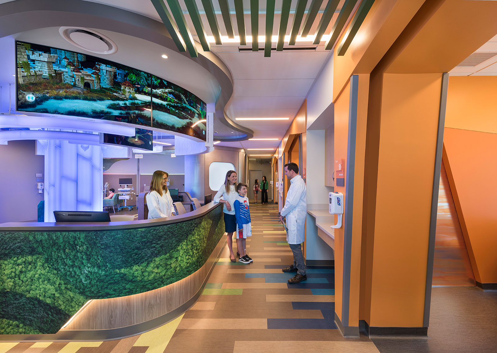 CCMC Connecticut Childrens Medical Center front desk Tecton Architects