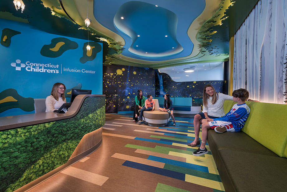 CCMC Connecticut Childrens Medical Center waiting room Tecton Architects