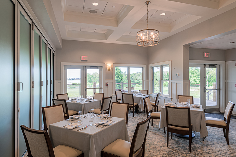 Weekapaug Golf Club dining Tecton Architects