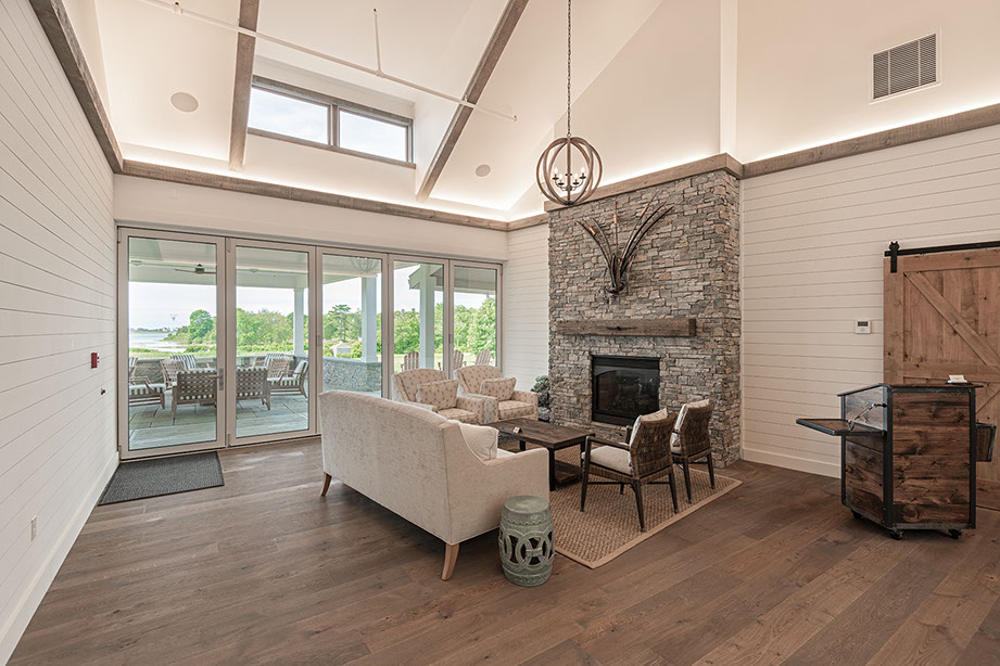 Weekapaug Golf Club seatingTecton Architects