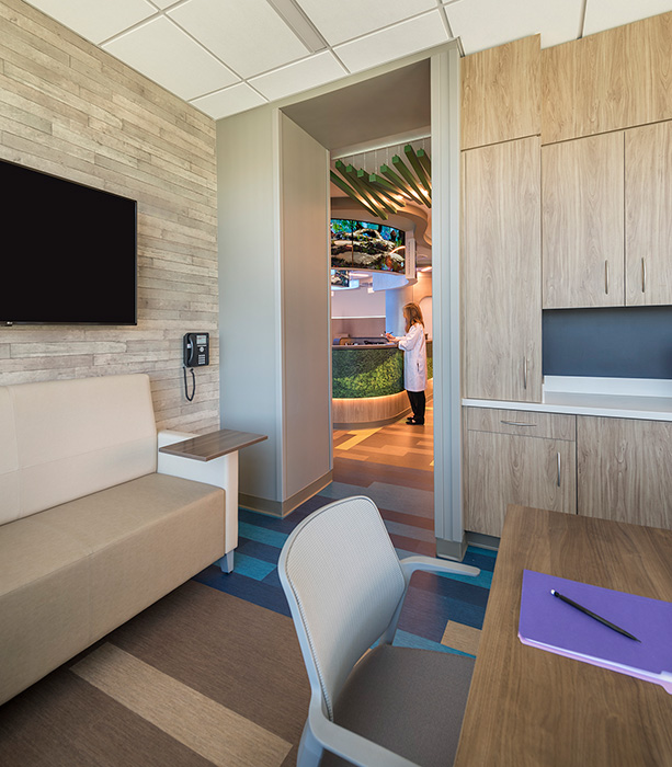 CCMC Connecticut Childrens Medical Center waiting area Tecton Architects